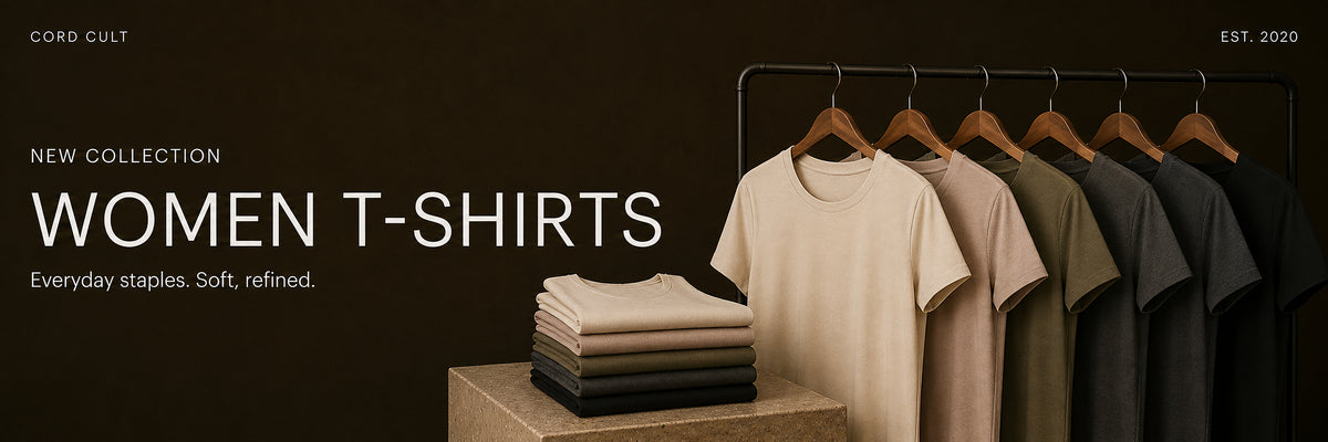Cord Cult Women T-Shirts collection banner desktop