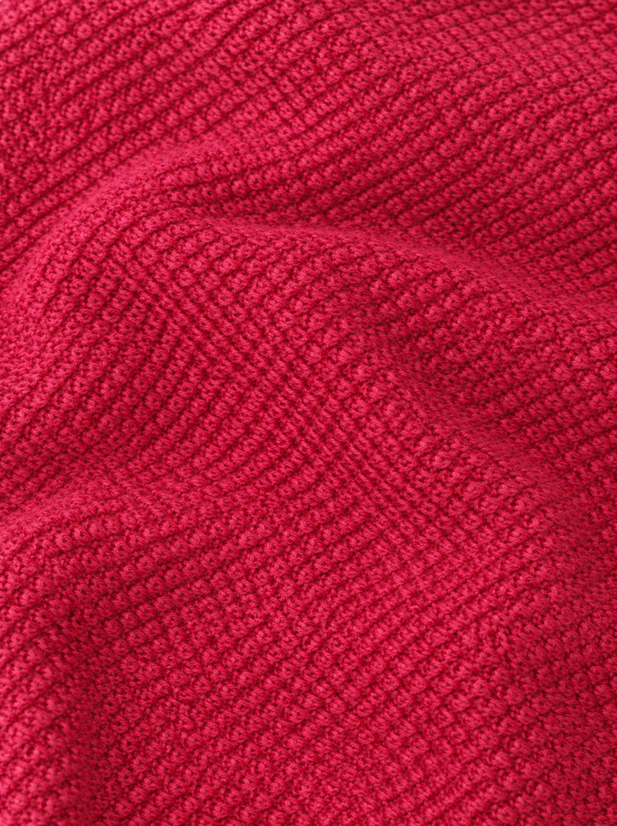 Berry Pulse Textured Crew Knit Sweater - Raspberry by Cord Cult - knit detail view