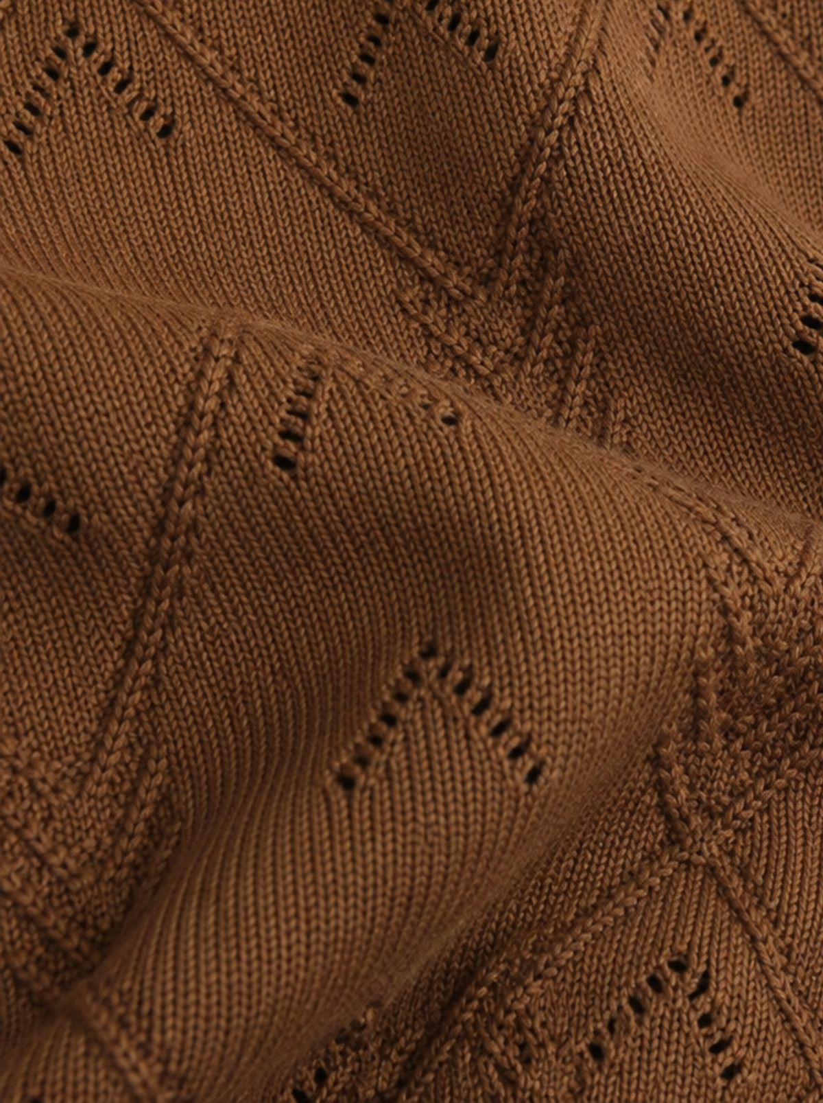Cocoa Crest Contrast Collar Knit Pullover by Cord Cult - detail view