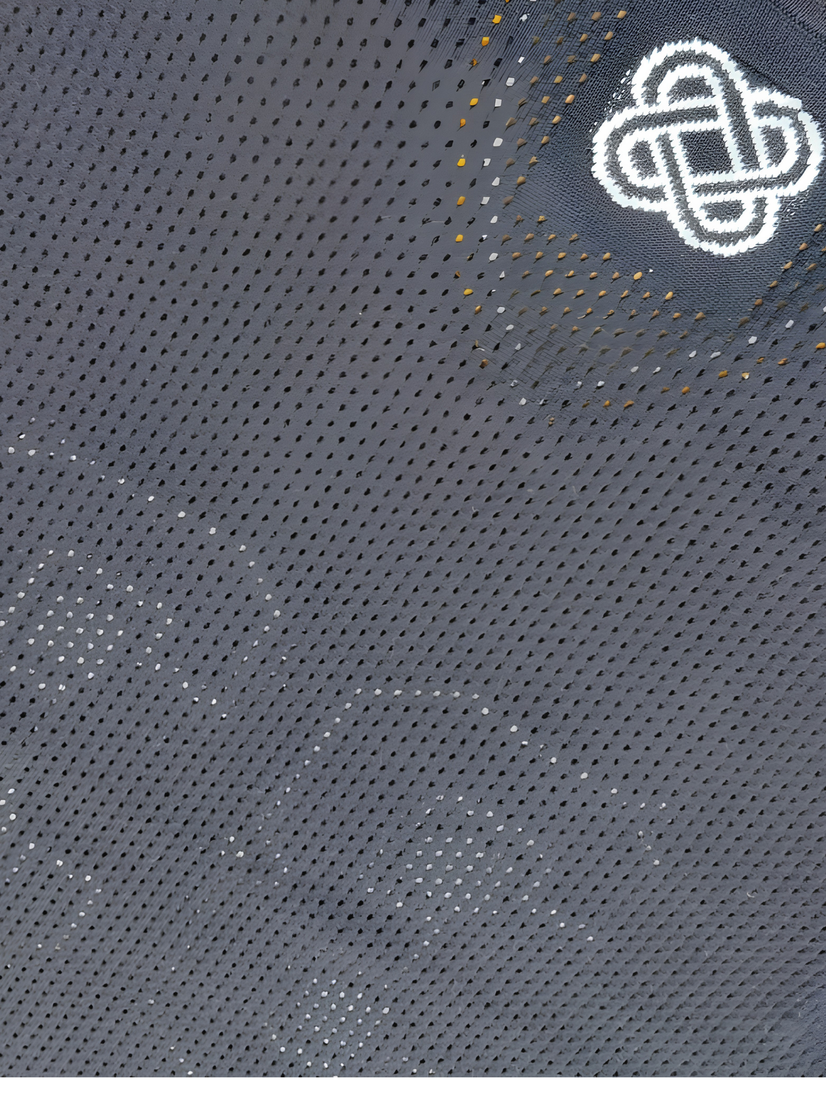 Courtline 33 Mesh Jersey Vest - Black by Cord Cult - detail view