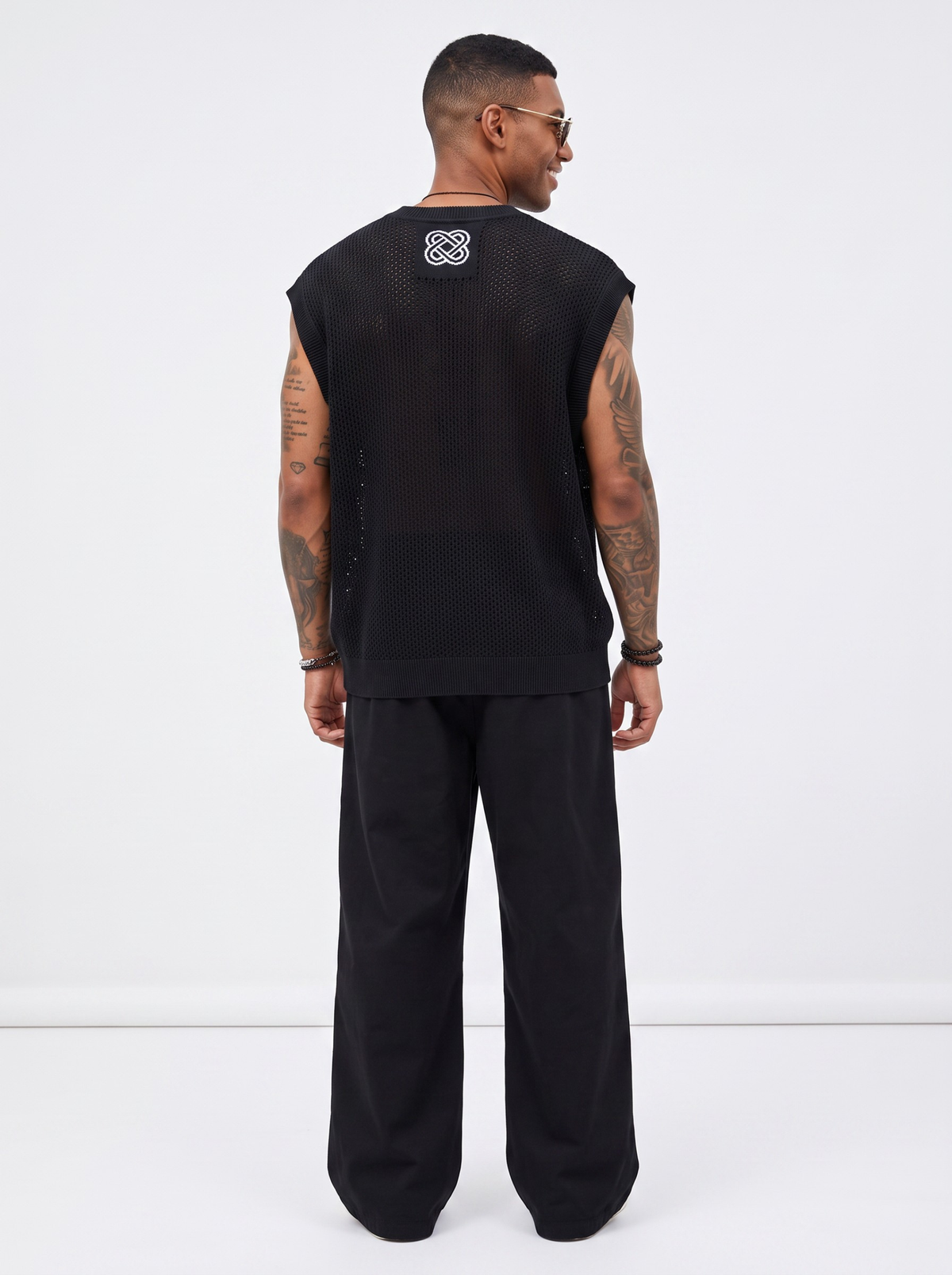 No.93 Varsity Mesh Vest by Cord Cult - back view