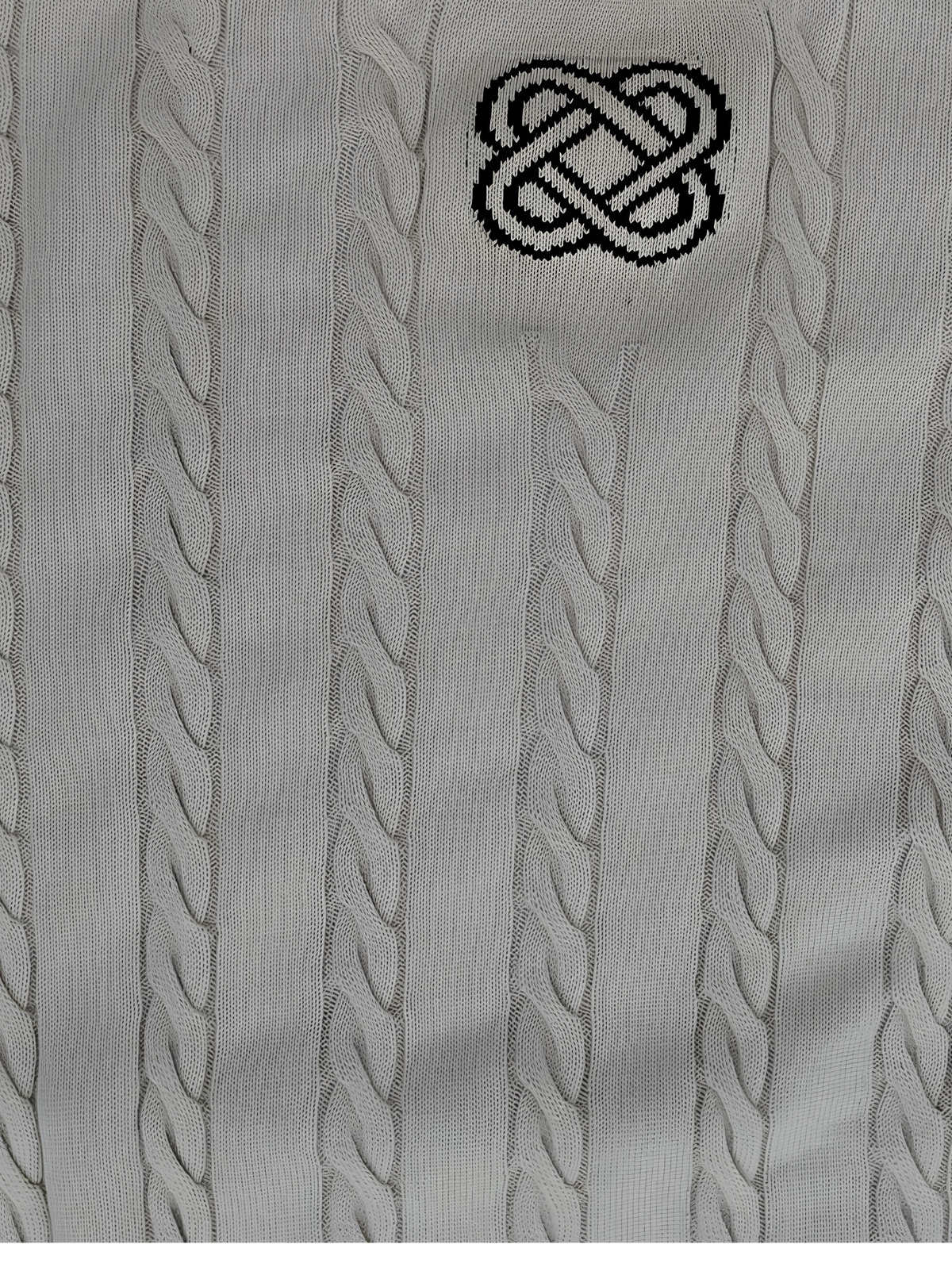 Sandstone Cable Knit Vest - Beige by Cord Cult - detail view