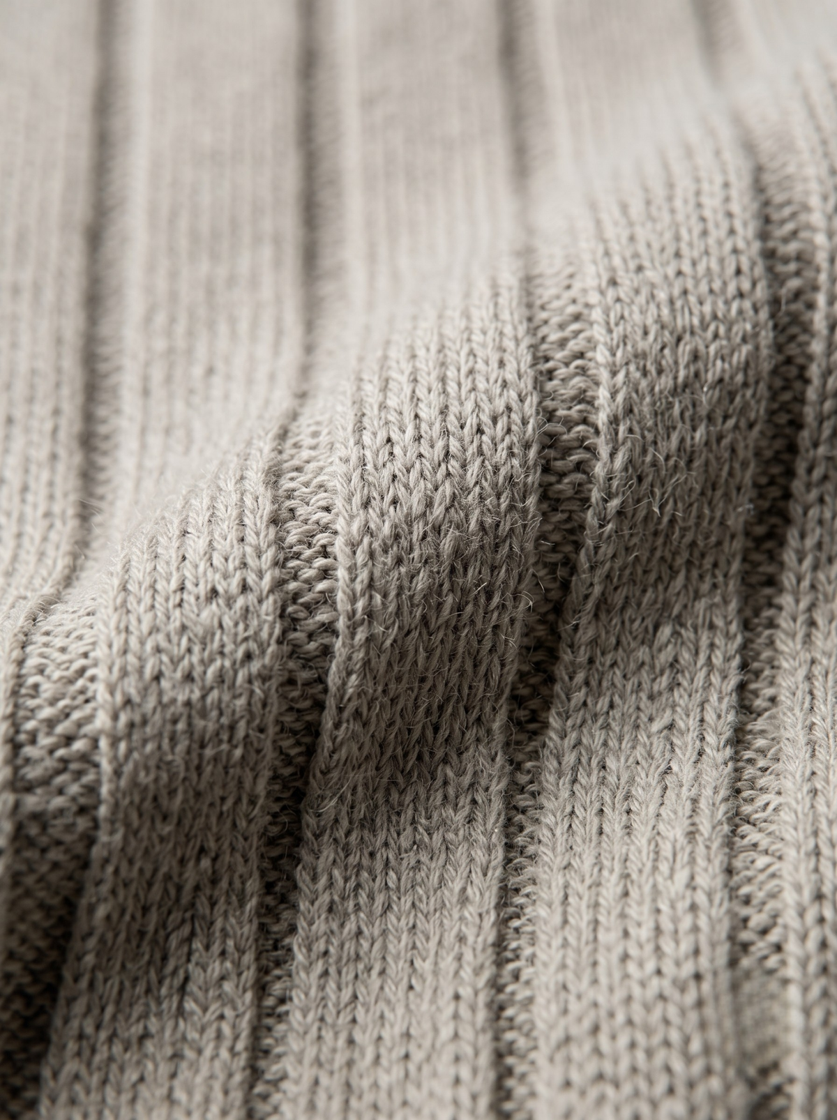 Monolith Vertical Rib Knit Polo - Stone by Cord Cult - detail view