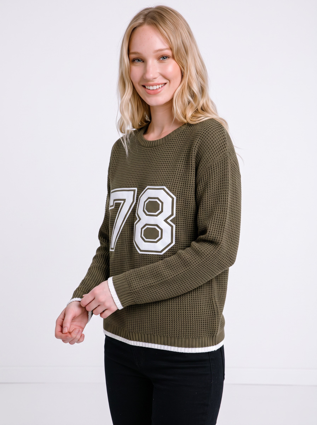 Field 78 Heritage Knit Sweater by Cord Cult - on-model view