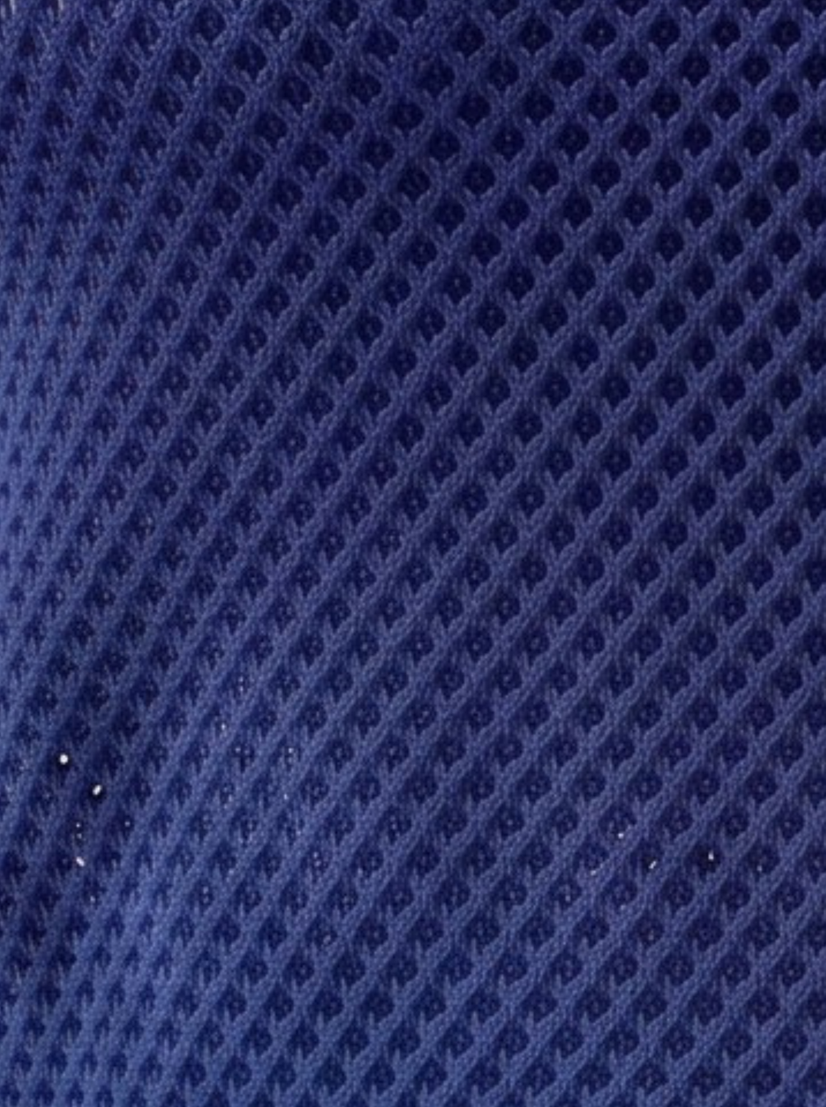 Indigo Meshline V-Neck Knit Crop Top by Cord Cult - detail view